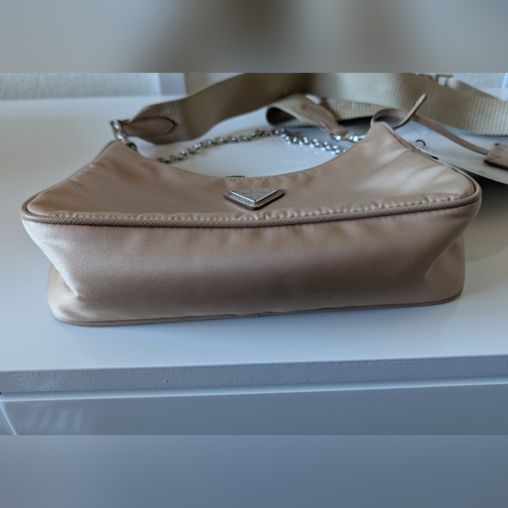Prada Tan Shoulder Bag with Chain Strap - Picture 5 of 16
